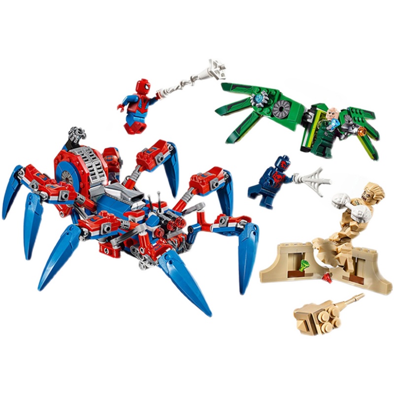 Spider-Man's Spider Crawler Building Blocks Kit Mini Figure Toys 440Pcs ...