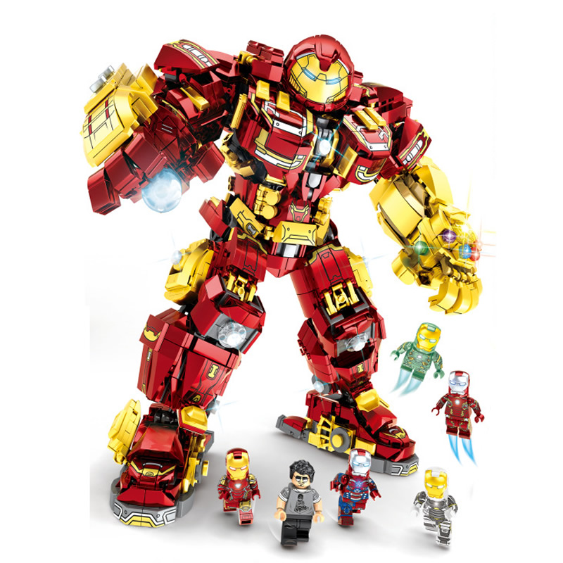 Mech Armor Iron Man Block Figure Toys Compatible Building Kit with ...