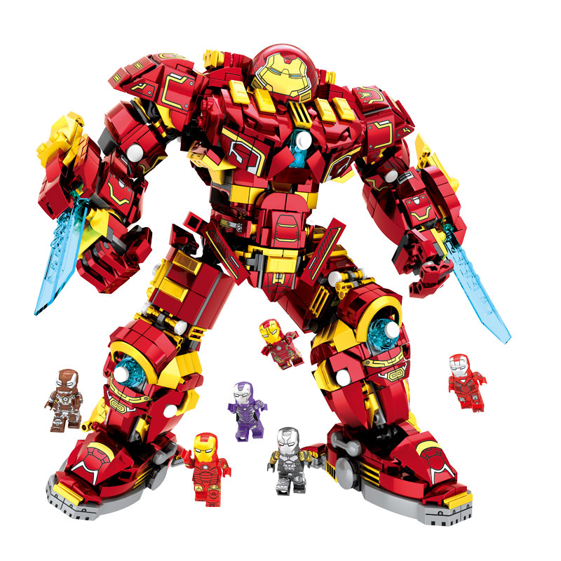 Iron Man Mech Armor Block Figure Toys Building Kit Compatible 1452 ...