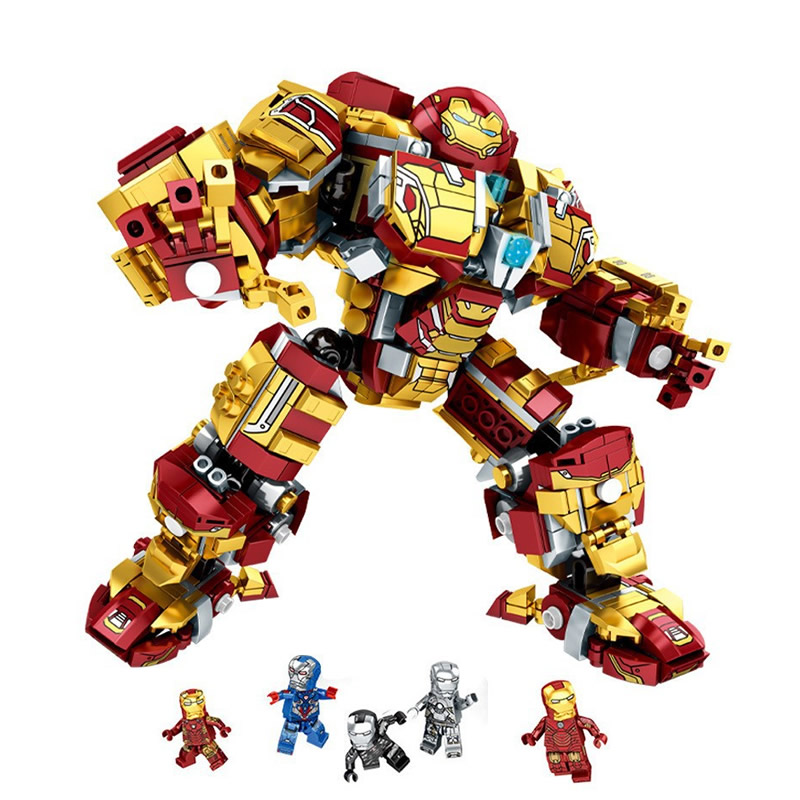 Mech Armor MK42 Iron Man Compatible Building Kit DIY Blocks Figure Toys ...