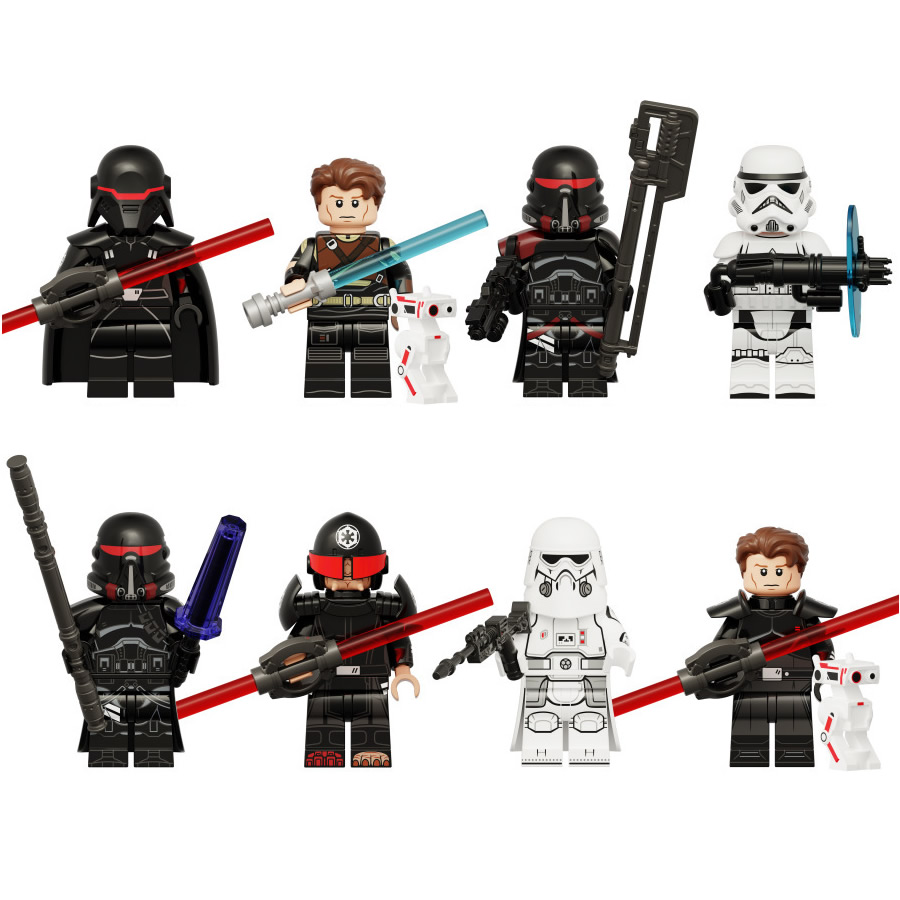 8Pcs Star Wars Cal Kestis Purge Troopers Minifigures Building Blocks ...